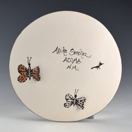Alternative view of Sanchez, Alisha - Multi-Color Plate with Flower Design and Two Butterflies