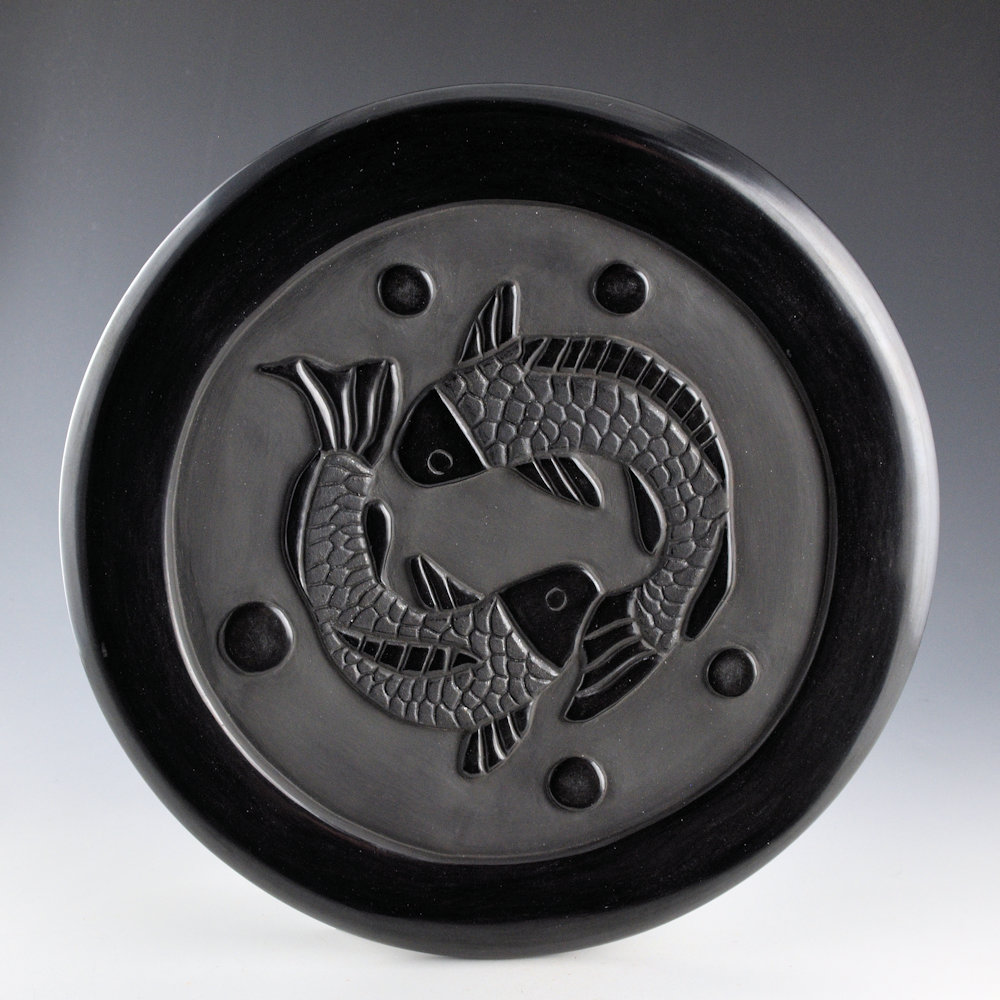Youngblood, Christopher - 11" Plate with Two Koi Fish