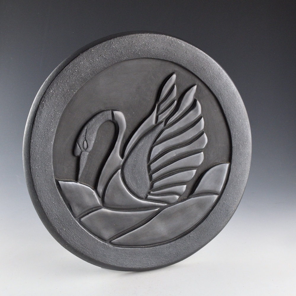 Youngblood, Christopher - 10" Plate with Carved Swan - Image 2