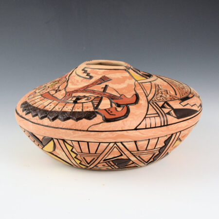Alternative view of Polacca, Delmar - 7.5" Wide Jar with Eagle Dancer