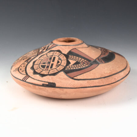 Alternative view of Polacca, Delmar - 7.5" Wide Jar with Sun Katsina