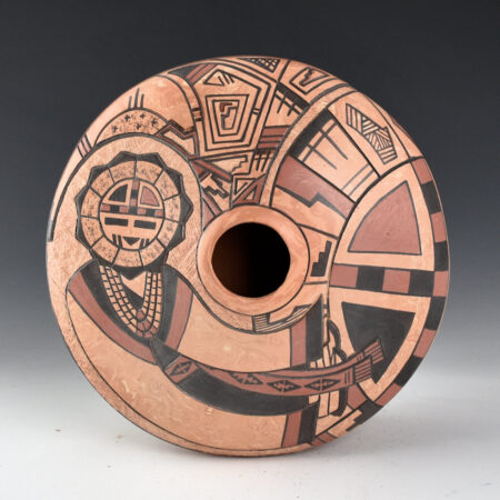 Polacca, Delmar - 7.5" Wide Jar with Sun Katsina