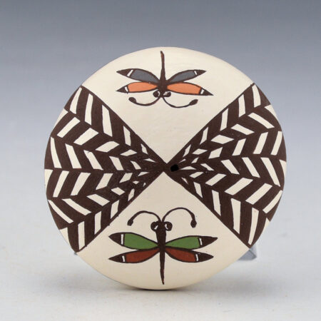 Lewis-Garcia, Diane - Polychrome Seedpot with Dragonflies
