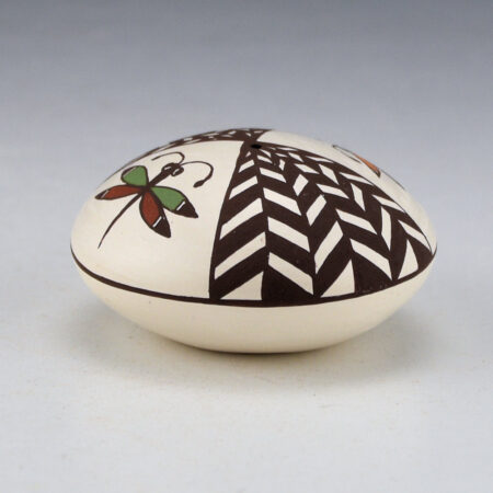 Alternative view of Lewis-Garcia, Diane - Polychrome Seedpot with Dragonflies
