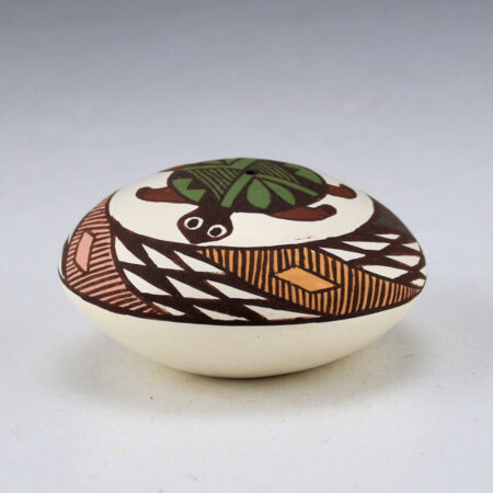 Alternative view of Lewis-Garcia, Diane - Polychrome Seedpot with Green Back Turtle