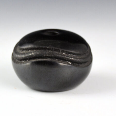 Alternative view of Toya, Dominique -Small Black Seedpot with Carved River Design (2010)