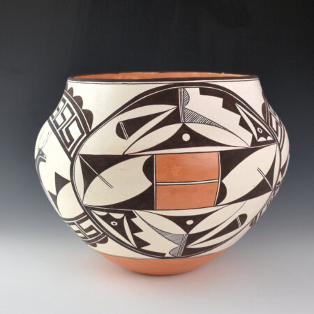 Alternative view of Peters, Franklin - 10" Wide Jar with Heartline Deer and Rainbows