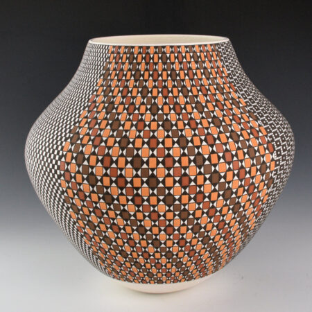 Alternative view of Antonio, Frederica - 9" Wide Five Color "Cactus Blossoms" Water jar