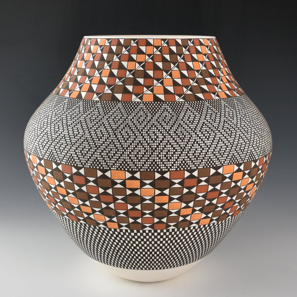 Antonio, Frederica - 9" Tall Five Color "Glowing Sunset" with Micro-Squares - Image 2