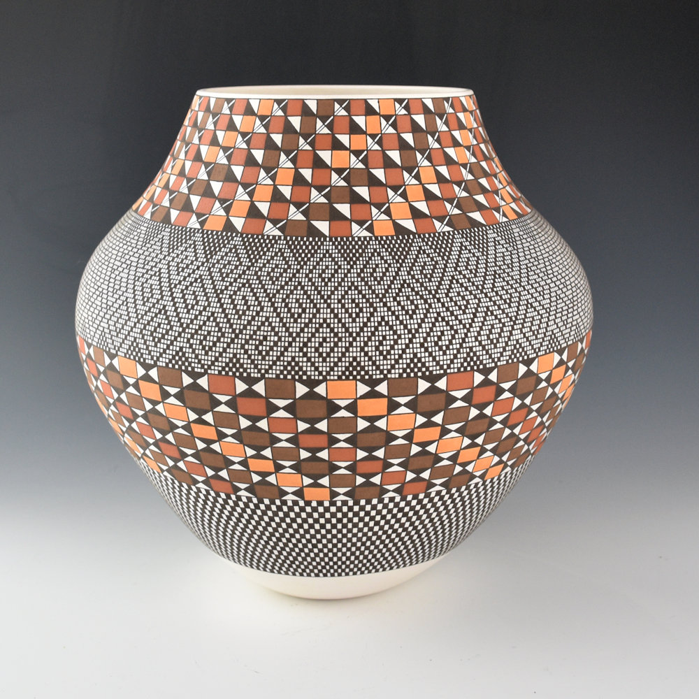 Antonio, Frederica - 9" Tall Five Color "Glowing Sunset" with Micro-Squares - Image 4