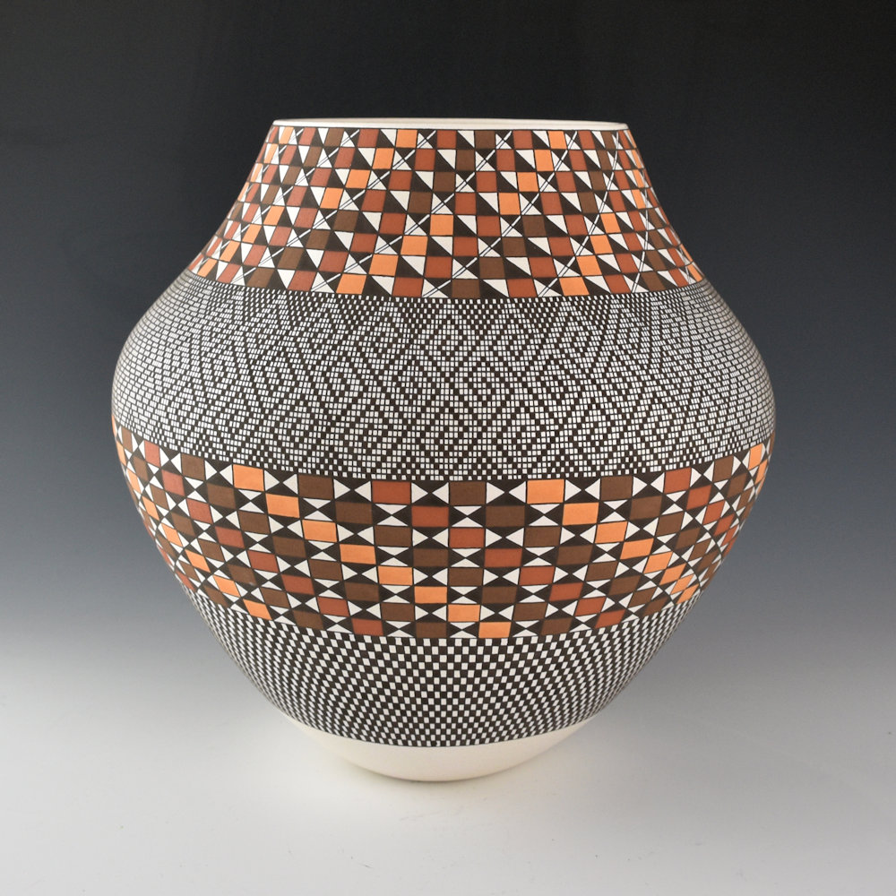 Antonio, Frederica - 9" Tall Five Color "Glowing Sunset" with Micro-Squares - Image 3