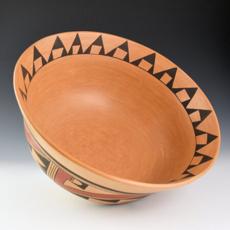 Alternative view of Pavatea, Garnet  - 12" Wide Open Bowl with Cloud and Rain Designs (1960s)