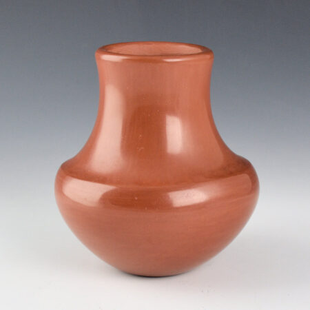 Alternative view of Garcia, Greg - Red Indented Shoulder Water Jar (1985)
