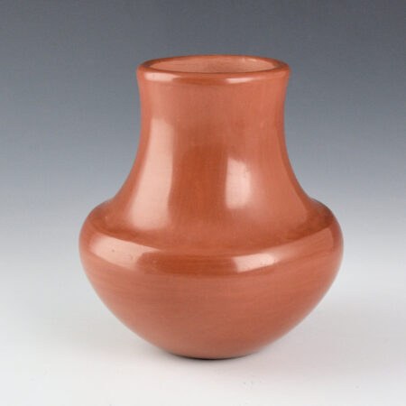 Garcia, Greg - Red Indented Shoulder Water Jar (1985)