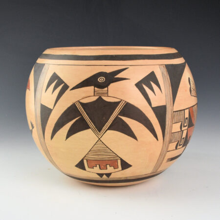 Alternative view of Nampeyo, Camille "Hisi" - Large Bowl with Hummingbird and Thunderbird (1990s)