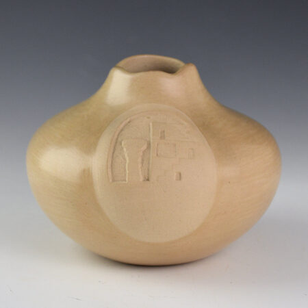 Nampeyo, Iris - Jar with Walpi Village Scene (1990s)
