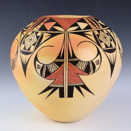 David, Irma - Bowl with Swirling Double Hummingbirds