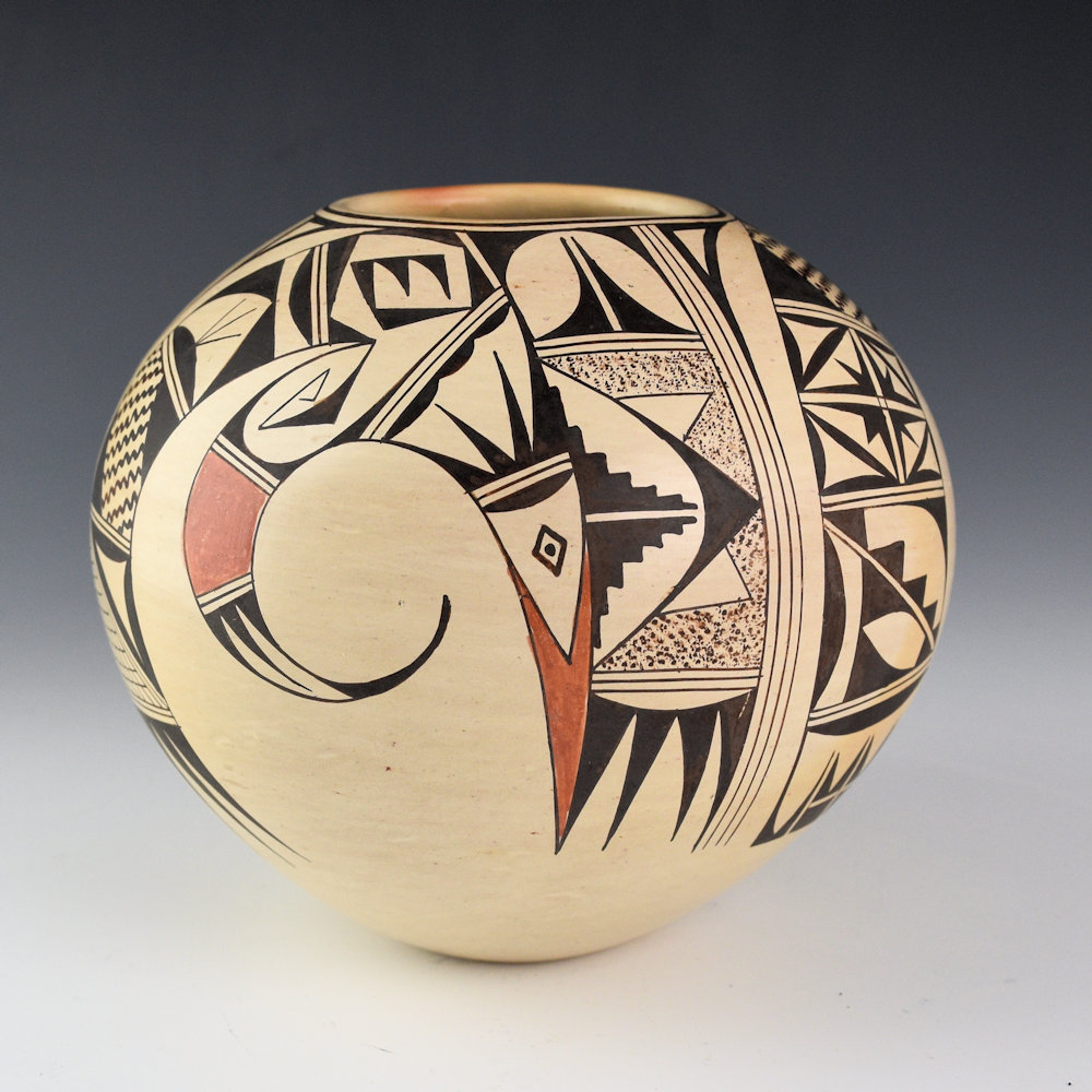David, Irma - Bowl with Three Swirling Hummingbirds - Image 3