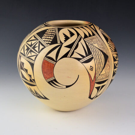 David, Irma - Bowl with Three Swirling Hummingbirds