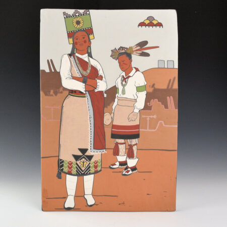 Garcia, Jason - "Winter K'haP'o Owingeh" Large Tile
