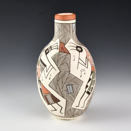 Alternative view of Lewis, Judy - Jar with Flute Players and Mimbres Lizards