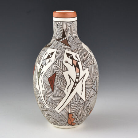 Lewis, Judy - Jar with Flute Players and Mimbres Lizards