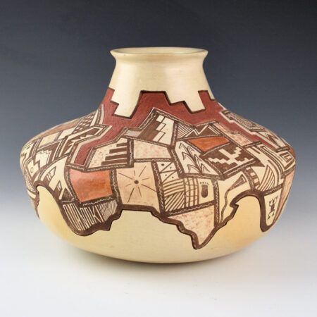 Namoki, Lawrence - Large "Hopi" Shard Design Jar (1990s)
