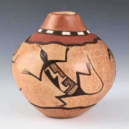 Alternative view of Namoki, Lawrence - "Awatovi" Jar with Petroglyph Designs (1990s)