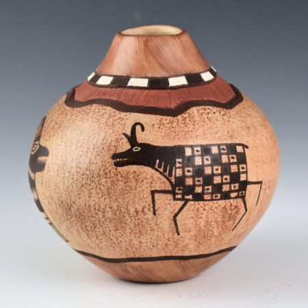 Namoki, Lawrence - "Awatovi" Jar with Petroglyph Designs (1990s)