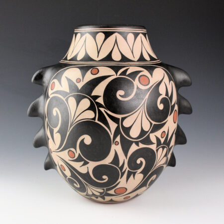 Holt, Lisa and Harlan Reano - Flame Jar with Wildflower Designs