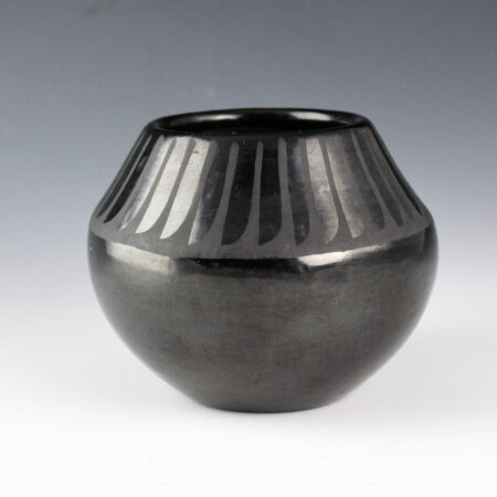 Martinez, Maria  -  Jar with 33 Feather Design, "Marie + Santana" (1940s)