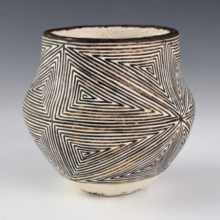 Alternative view of Chino, Marie Z. - Small Jar with Fine-Line Butterflies (1960s)