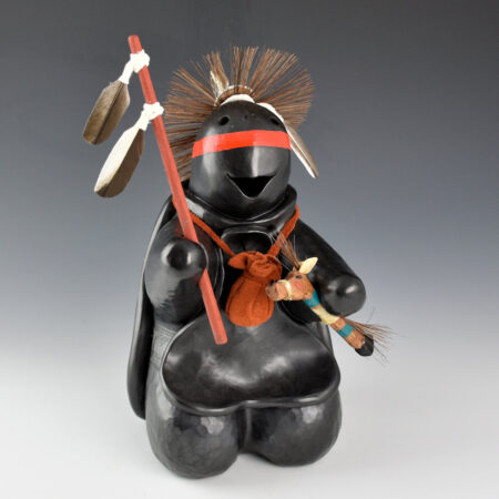 Chitto, Randall - "Choctaw Dancer with Horse Stick" Clay Turtle