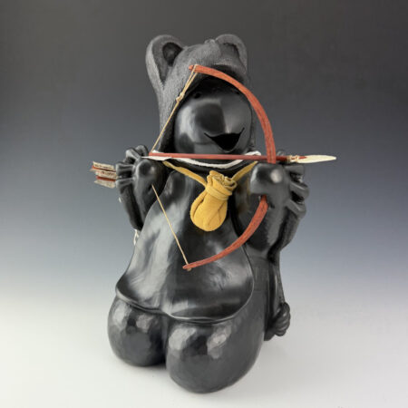 Chitto, Randall - Clay Turtle "Bear Dancer with Arrow"