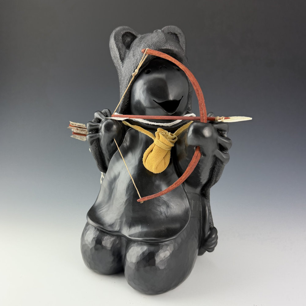 Chitto, Randall - Clay Turtle "Bear Dancer with Arrow"