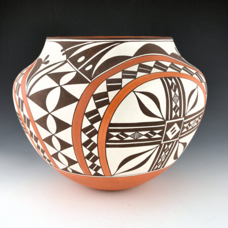Alternative view of Patricio, Robert - "Spring Flower" Four Color Double Rainbow Jar