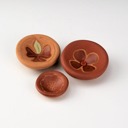 Alternative view of Medlock, Rochelle Jewel (21 Years Old) - "Springtime Flowers" Set of Three Small Plates