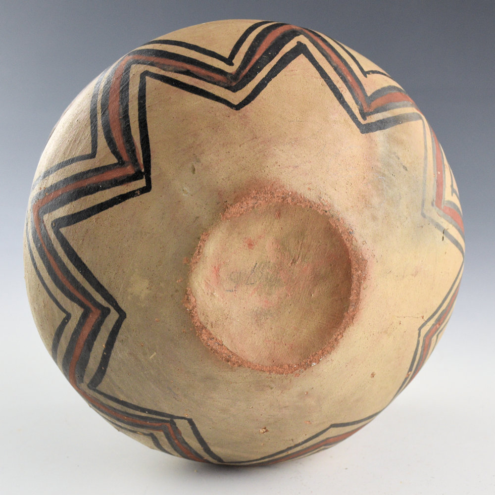 Unsigned - San Ildefonso Polychrome Water Jar with Clouds and Mountains (1915-20) - Image 5