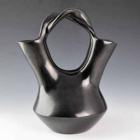 Alternative view of Tafoya, Sarah Ayla - 9" Tall Wedding Vase with Braided Handle