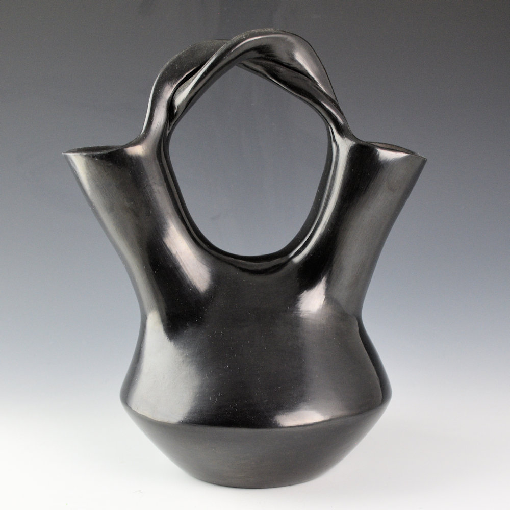 Tafoya, Sarah Ayla - 9" Tall Wedding Vase with Braided Handle - Image 2