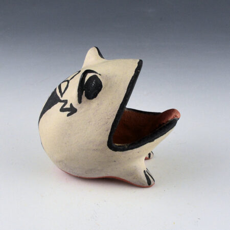 Ortiz, Seferina - Clay Frog Figure with Raincloud Design (1980s)