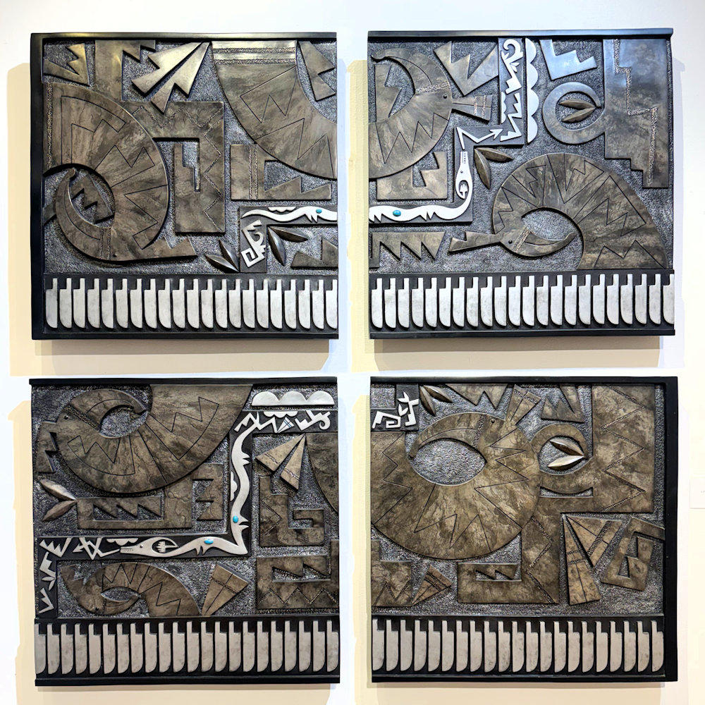 Garcia, Tammy – “Envoy” Wall Bronze, Four Panels, Silver Nitrate (9/10)