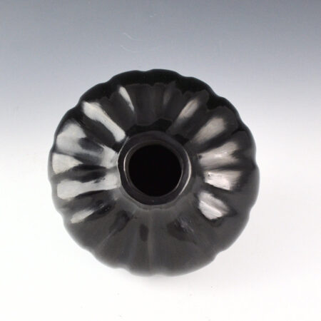 Alternative view of Garcia, Tammy - Black Jar with 15 Melon Ribs (1985)