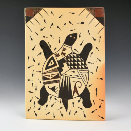 Naha, Terran - Tile with Tewa Turtle and Tadpoles