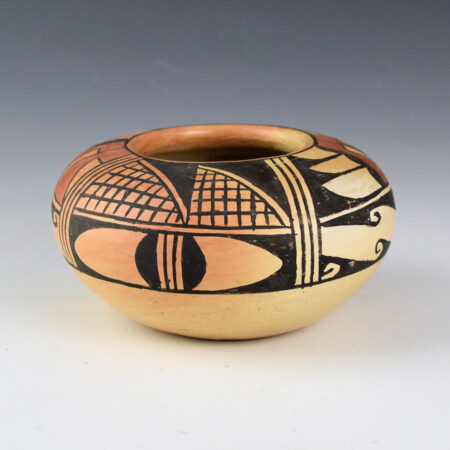 Huma, Violet - Small Bowl with Corn and Rain Designs (1960s)