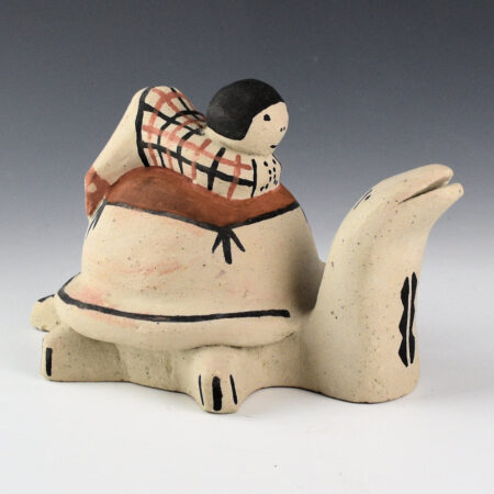 Cordero, Buffy - Clay Turtle Storyteller with One Child (1980s)