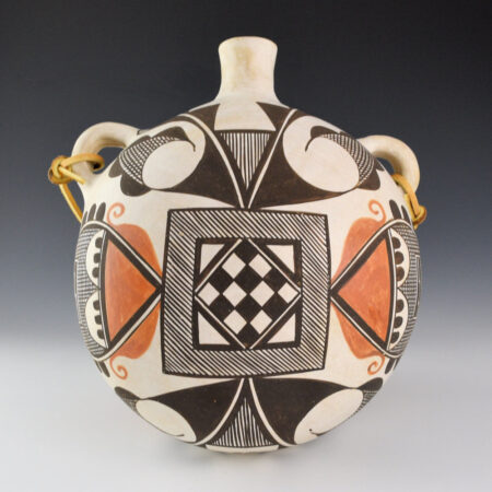 Leno, Juana - Large Canteen with Sunflower and Rain Designs (1960s)