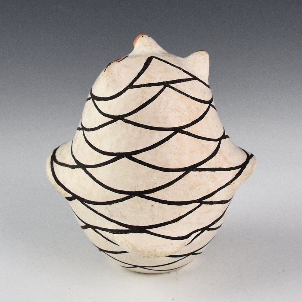 Chino, Marie Z. - Clay Owl Figure (1970s) - Image 3