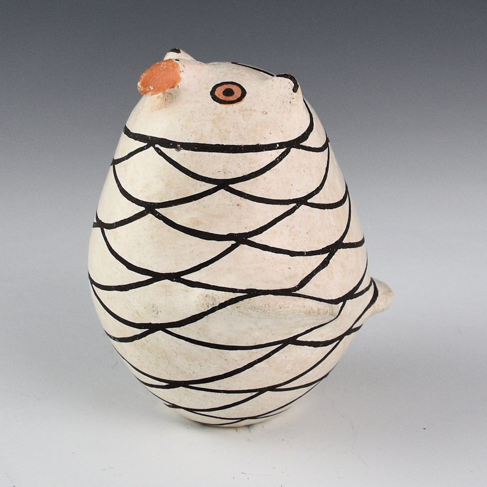 Chino, Marie Z. - Clay Owl Figure (1970s) - Image 2