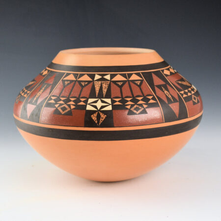 Alternative view of Lucas, Steve -"Eagle Dancer Katsina" Four Color Jar (2026)